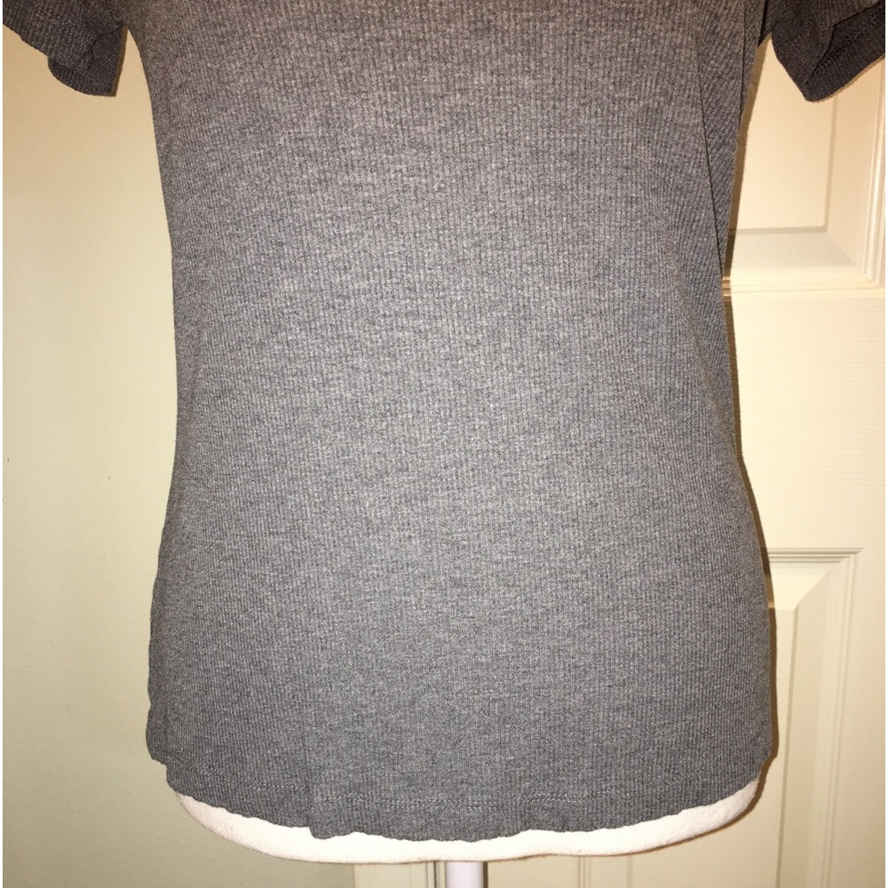 NINE WEST Ribbed Tee - Picture 3 of 8